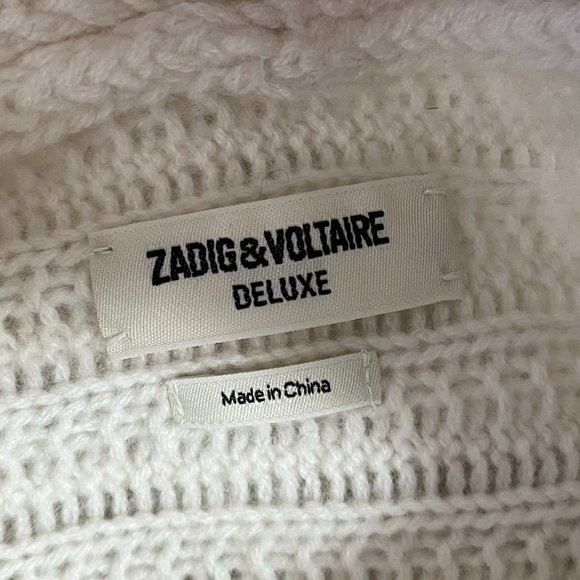 Zadig & Voltaire Cashmere Sweater Turtleneck One Size - Picture 8 of 10
